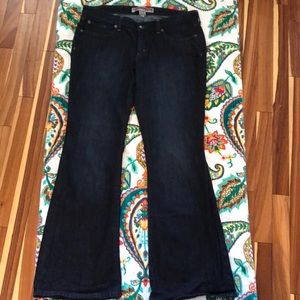 Dark navy premium flare jeans